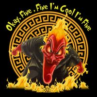 Okay Fine Fine IM Cool Im Fine Hades Cooling Performance Crew T-Shirt