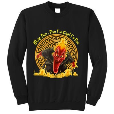 Okay Fine Fine IM Cool Im Fine Hades Sweatshirt