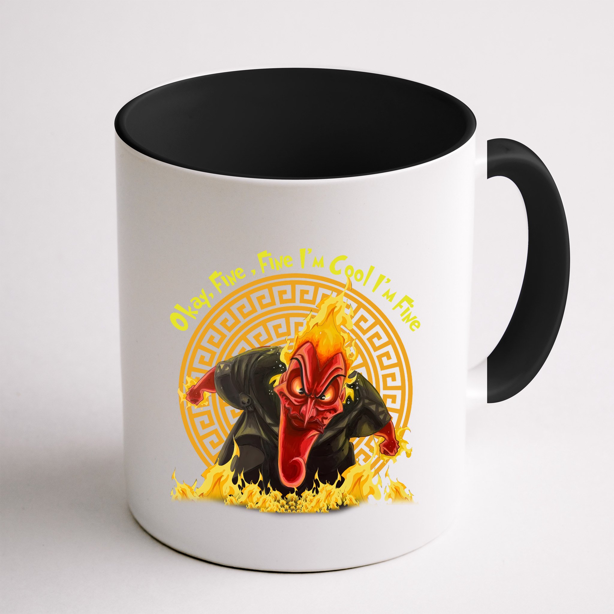 Okay Fine Fine IM Cool Im Fine Hades Mug