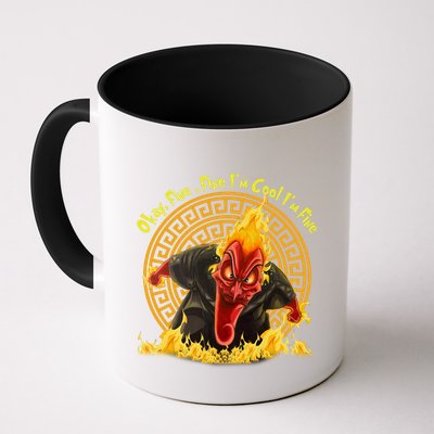 Okay Fine Fine IM Cool Im Fine Hades Mug