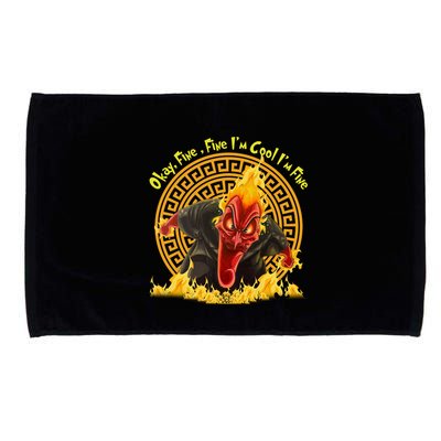 Okay Fine Fine IM Cool Im Fine Hades Microfiber Hand Towel