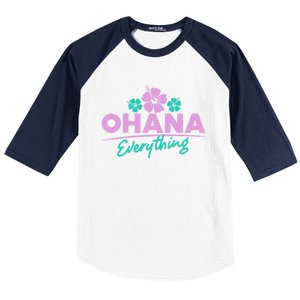 Ohana Family For Everything Funny Hawaiian Island Funny Gift Meaningful Gift Baseball Sleeve Shirt