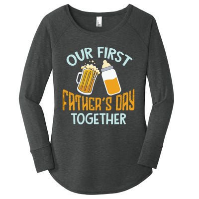 Our First Father's Day Together Dad And Son Daughter Women's Perfect Tri Tunic Long Sleeve Shirt