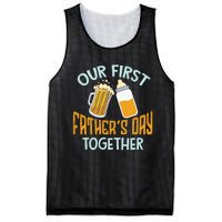 Our First Father's Day Together Dad And Son Daughter Mesh Reversible Basketball Jersey Tank