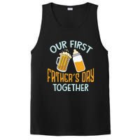 Our First Father's Day Together Dad And Son Daughter PosiCharge Competitor Tank