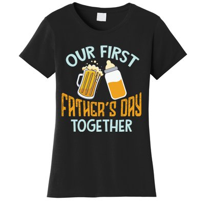 Our First Father's Day Together Dad And Son Daughter Women's T-Shirt