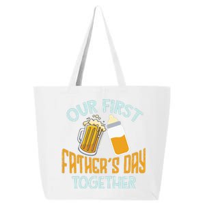 Our First Father's Day Together Dad And Son Daughter 25L Jumbo Tote