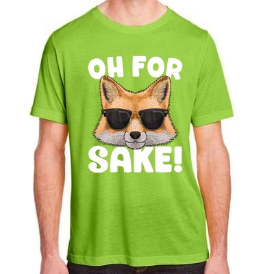 Oh For Fox Sake Funny Cute Fox Pun Dont Care Sarcastic Funny Gift Adult ChromaSoft Performance T-Shirt