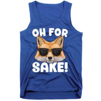 Oh For Fox Sake Funny Cute Fox Pun Dont Care Sarcastic Funny Gift Tank Top