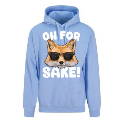 Oh For Fox Sake Funny Cute Fox Pun Dont Care Sarcastic Funny Gift Unisex Surf Hoodie