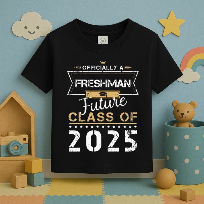 Officially Freshman Future Class Of 2025 Funny First Day 9th Toddler T-Shirt