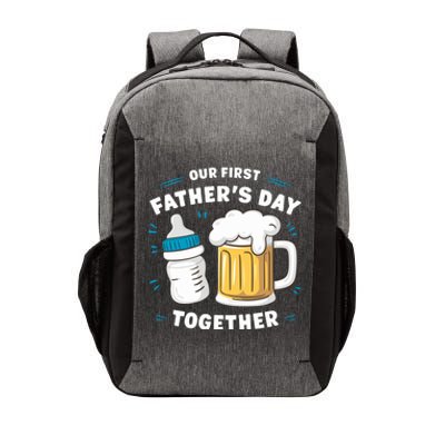 Our First FatherS Day Together Dad & Son Daughter Dad Humor Funny Dad Proud Dad Vector Backpack