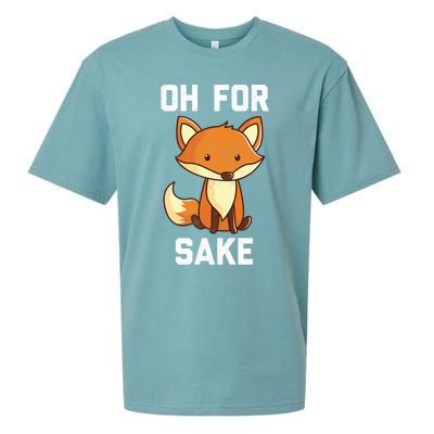 Oh For Fox Sake Gift Sueded Cloud Jersey T-Shirt