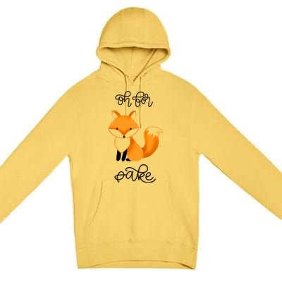 Oh For Fox Sake With Cute Fox Design Jla0022a Funny Gift Premium Pullover Hoodie