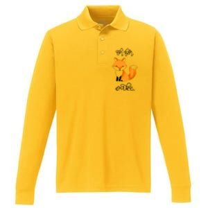 Oh For Fox Sake With Cute Fox Design Jla0022a Funny Gift Performance Long Sleeve Polo