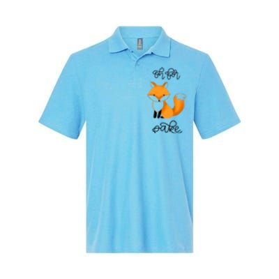 Oh For Fox Sake With Cute Fox Design Jla0022a Funny Gift Softstyle Adult Sport Polo