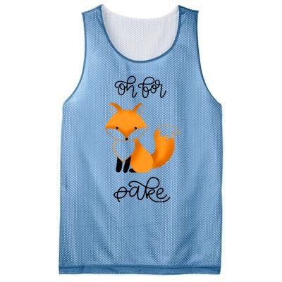 Oh For Fox Sake With Cute Fox Design Jla0022a Funny Gift Mesh Reversible Basketball Jersey Tank