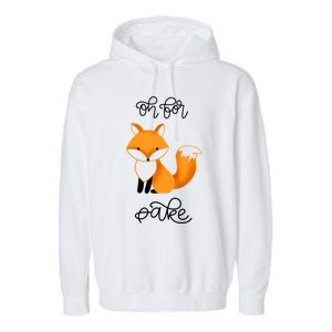 Oh For Fox Sake With Cute Fox Design Jla0022a Funny Gift Garment-Dyed Fleece Hoodie