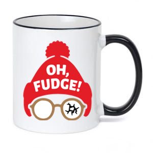 Oh Fudge Funny Christmas Saying Xmas 11oz Black Color Changing Mug