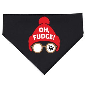 Oh Fudge Funny Christmas Saying Xmas USA-Made Doggie Bandana