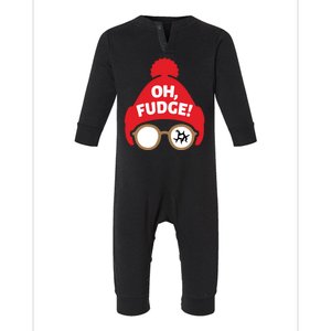 Oh Fudge Funny Christmas Saying Xmas Infant Fleece One Piece