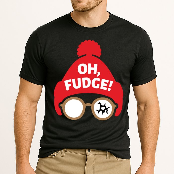 Oh Fudge Funny Christmas Saying Xmas Cooling Performance Crew T-Shirt