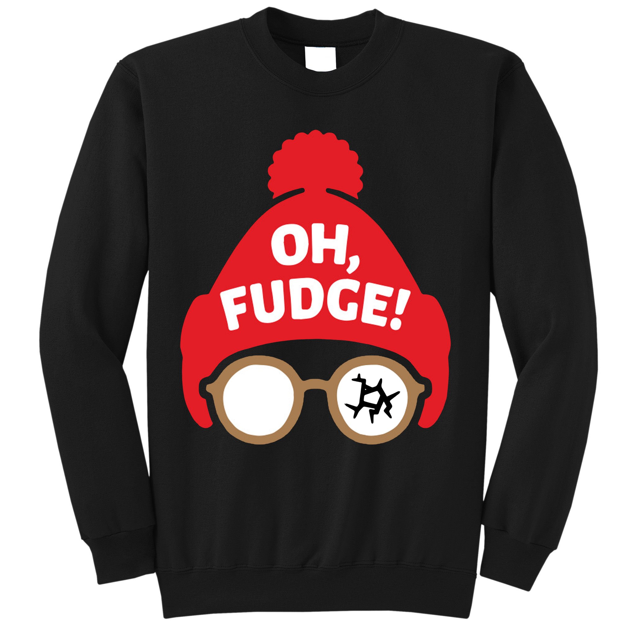 Oh Fudge Funny Christmas Saying Xmas Sweatshirt
