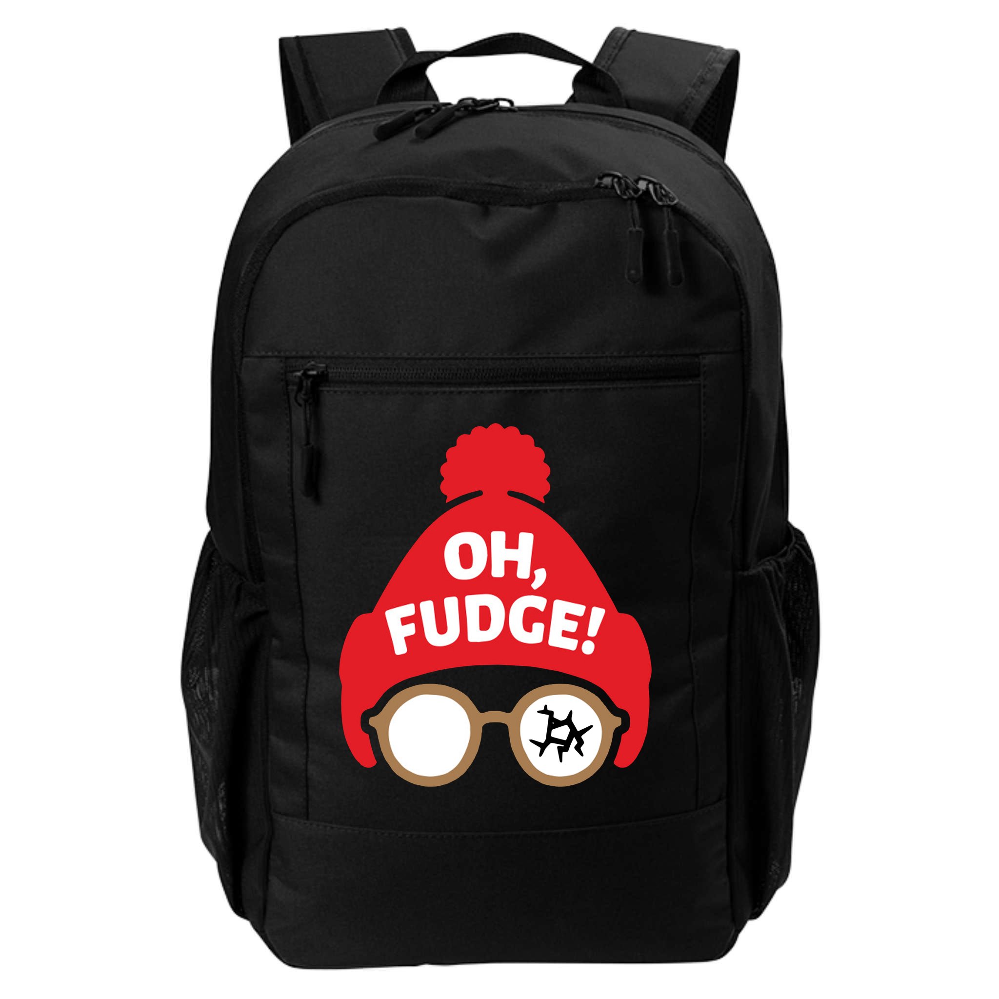 Oh Fudge Funny Christmas Saying Xmas Backpack