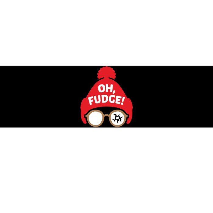 Oh Fudge Funny Christmas Saying Xmas Bumper Sticker