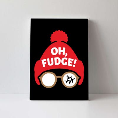 Oh Fudge Funny Christmas Saying Xmas Canvas