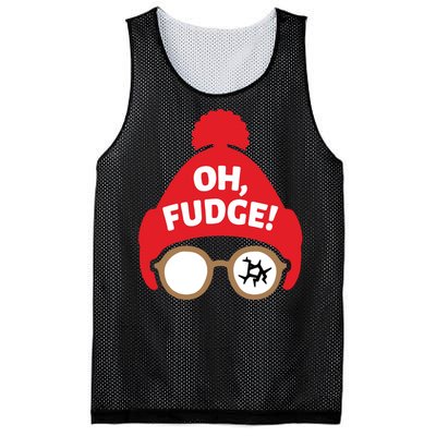 Oh Fudge Funny Christmas Saying Xmas Mesh Reversible Basketball Jersey Tank