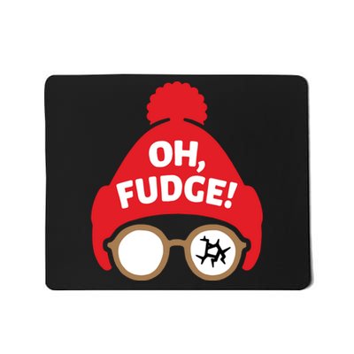 Oh Fudge Funny Christmas Saying Xmas Mousepad