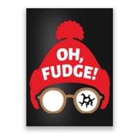 Oh Fudge Funny Christmas Saying Xmas Poster