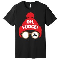 Oh Fudge Funny Christmas Saying Xmas Premium T-Shirt