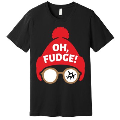 Oh Fudge Funny Christmas Saying Xmas Premium T-Shirt