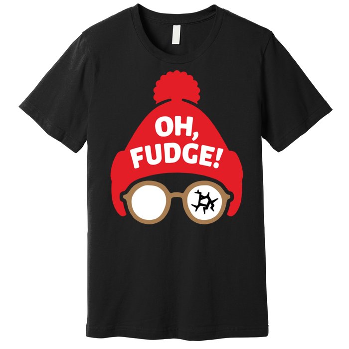 Oh Fudge Funny Christmas Saying Xmas Premium T-Shirt