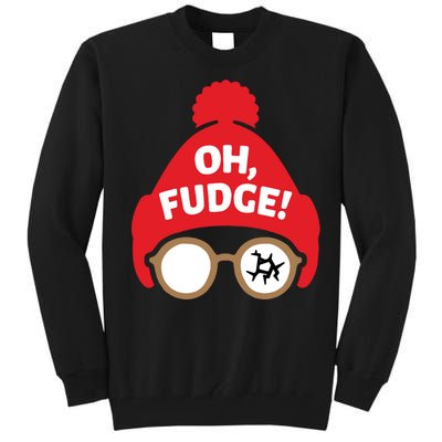 Oh Fudge Funny Christmas Saying Xmas Tall Sweatshirt