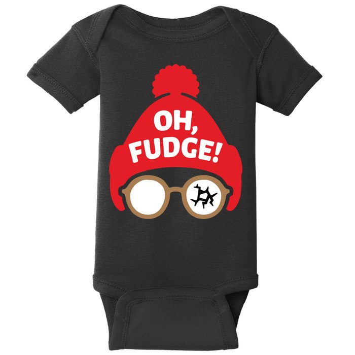 Oh Fudge Funny Christmas Saying Xmas Baby Bodysuit