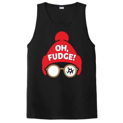 Oh Fudge Funny Christmas Saying Xmas PosiCharge Competitor Tank