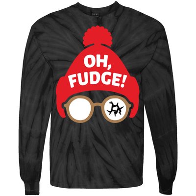 Oh Fudge Funny Christmas Saying Xmas Tie-Dye Long Sleeve Shirt