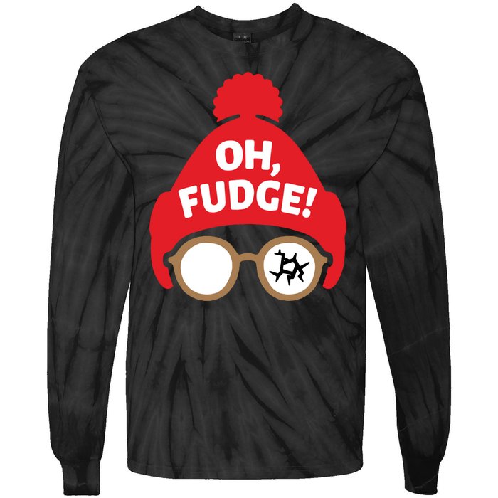 Oh Fudge Funny Christmas Saying Xmas Tie-Dye Long Sleeve Shirt