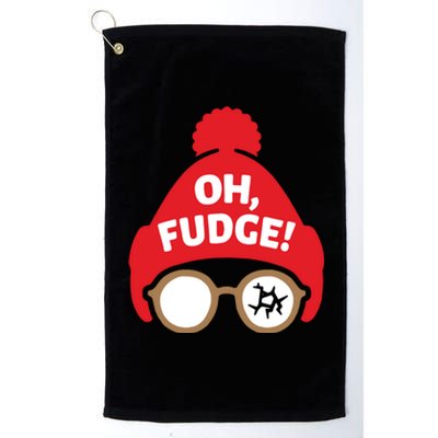 Oh Fudge Funny Christmas Saying Xmas Platinum Collection Golf Towel