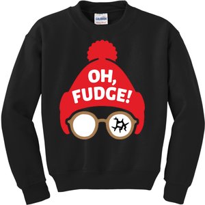 Oh Fudge Funny Christmas Saying Xmas Kids Sweatshirt