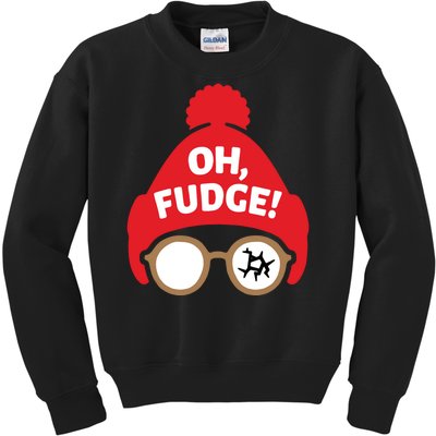 Oh Fudge Funny Christmas Saying Xmas Kids Sweatshirt