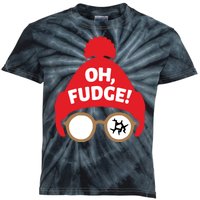 Oh Fudge Funny Christmas Saying Xmas Kids Tie-Dye T-Shirt