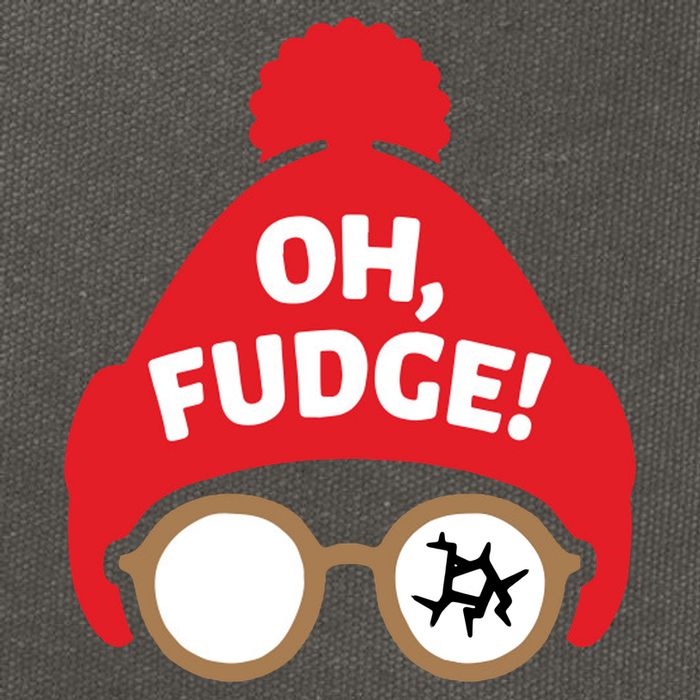 Oh Fudge Funny Christmas Saying Xmas Cotton Canvas Backpack