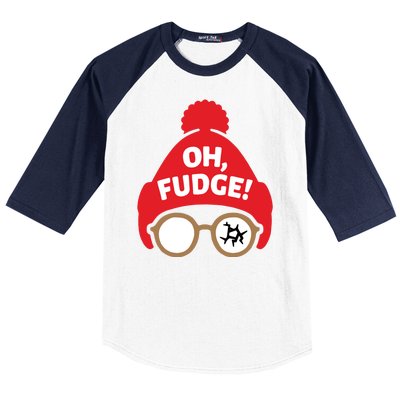 Oh Fudge Funny Christmas Saying Xmas Baseball Sleeve Shirt