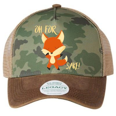 Oh For Fox Sake Funny Fox Pun Lover Gift Legacy Tie Dye Trucker Hat
