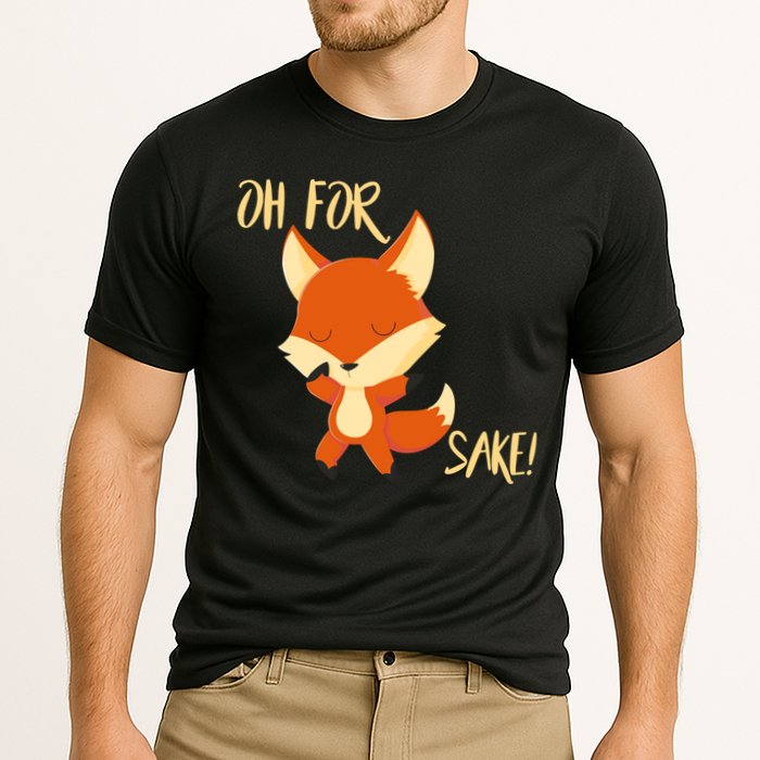 Oh For Fox Sake Funny Fox Pun Lover Gift Cooling Performance Crew T-Shirt