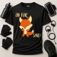 Oh For Fox Sake Funny Fox Pun Lover Gift Cooling Performance Crew T-Shirt